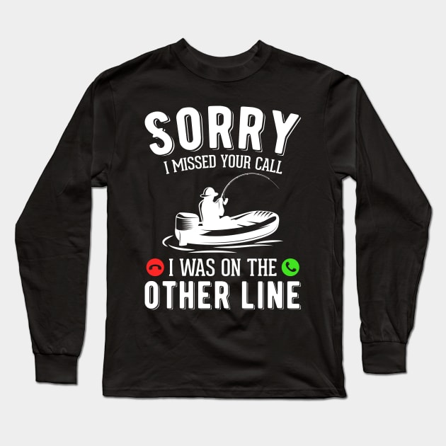 Funny fishing t-shirt Long Sleeve T-Shirt by Crostreet